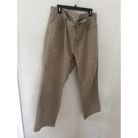 Carhartt 40x30 Tan Carpenter Duck Canvas Work Pants - Picture 1 of 8
